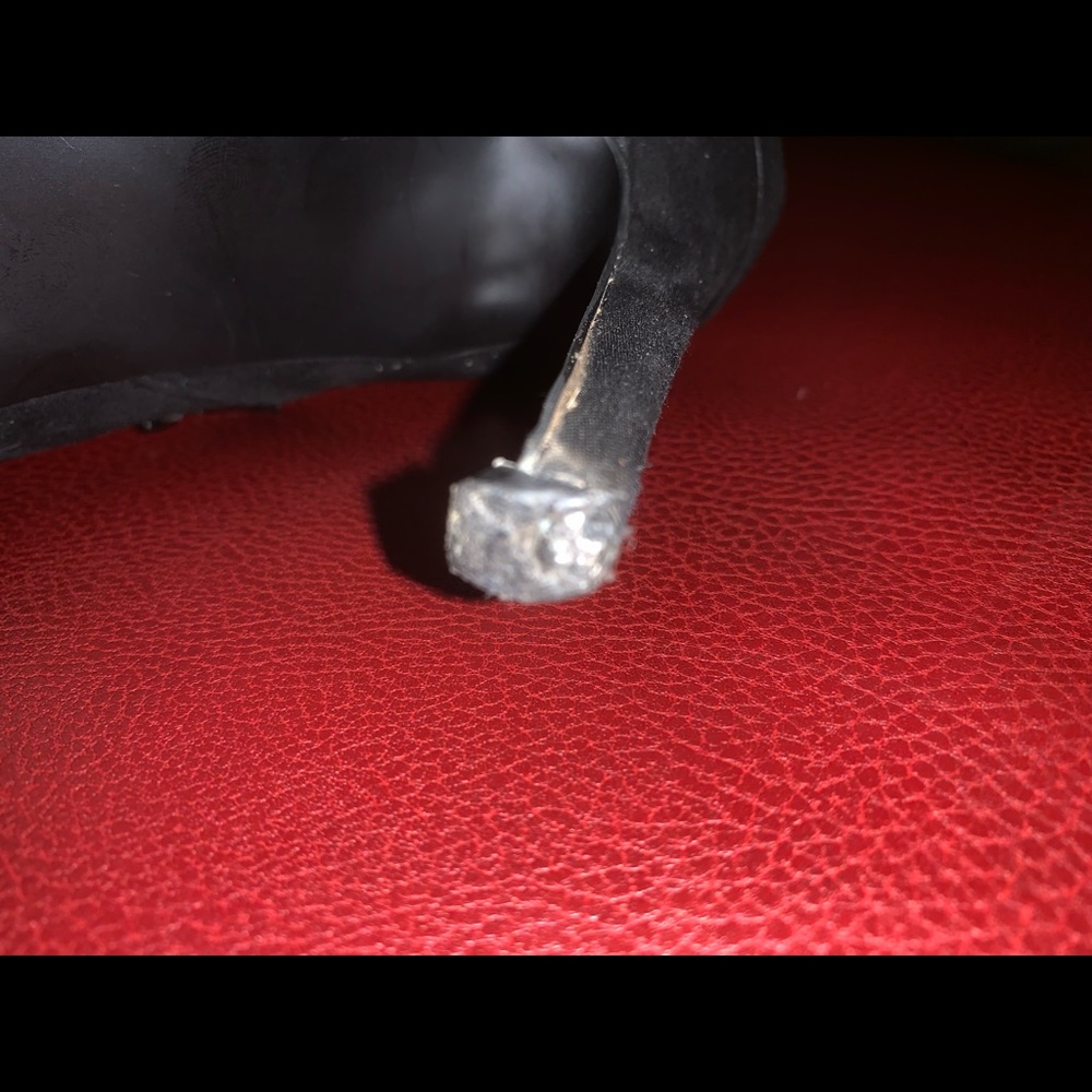 High Heel Over The Knee Suede Black Boots - Picture 6 of 6